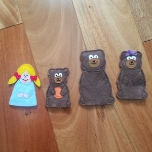 Montessori Style Felt Finger Puppets Set Kids Imaginitive Play Storytelling